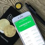 A picture of Bitcoin and how it works on a person’s phone
